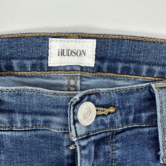 Hudson Jeans Womens 27 Blue Blair Super Skinny Stretch Mid Rise Casual Preppy - Picture 6 of 15